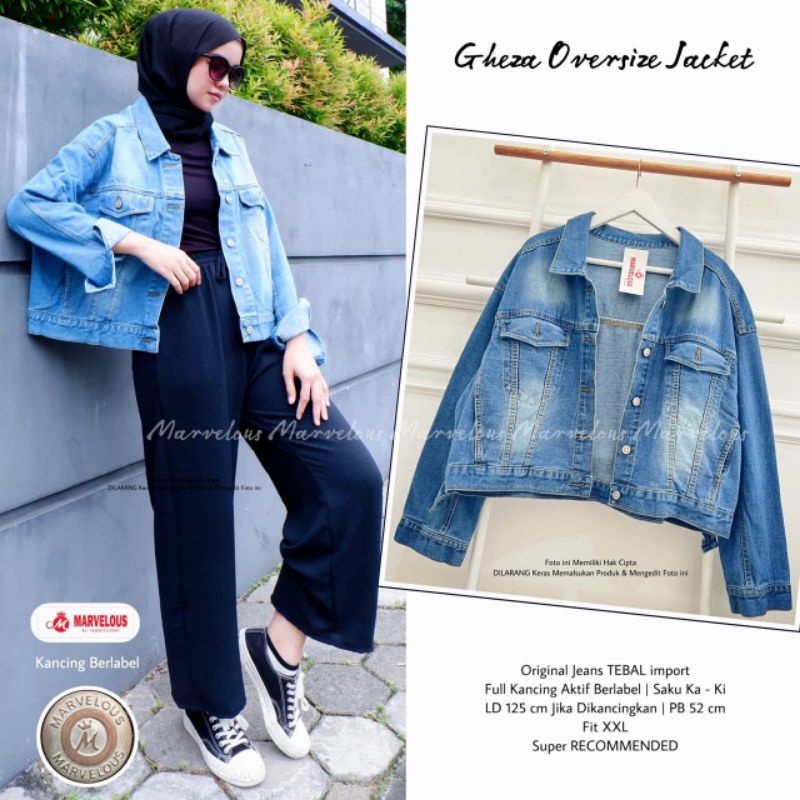 Jacket jeans cheap muslimah