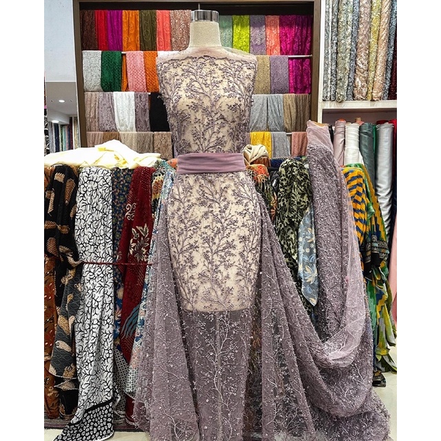 Jual flying applique tulle, tile akar, tile akar bunga, tile mewah ...
