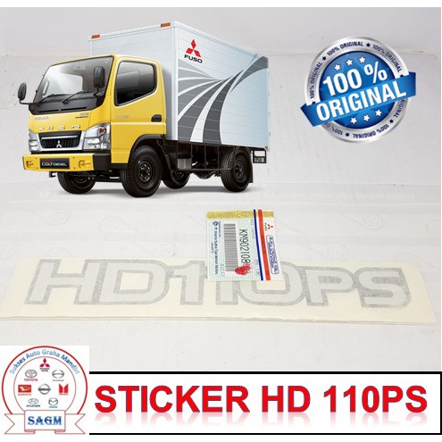 Jual STIKER LOGO TULISAN HD110PS STICKER LABEL CANTER 110PS | Shopee ...