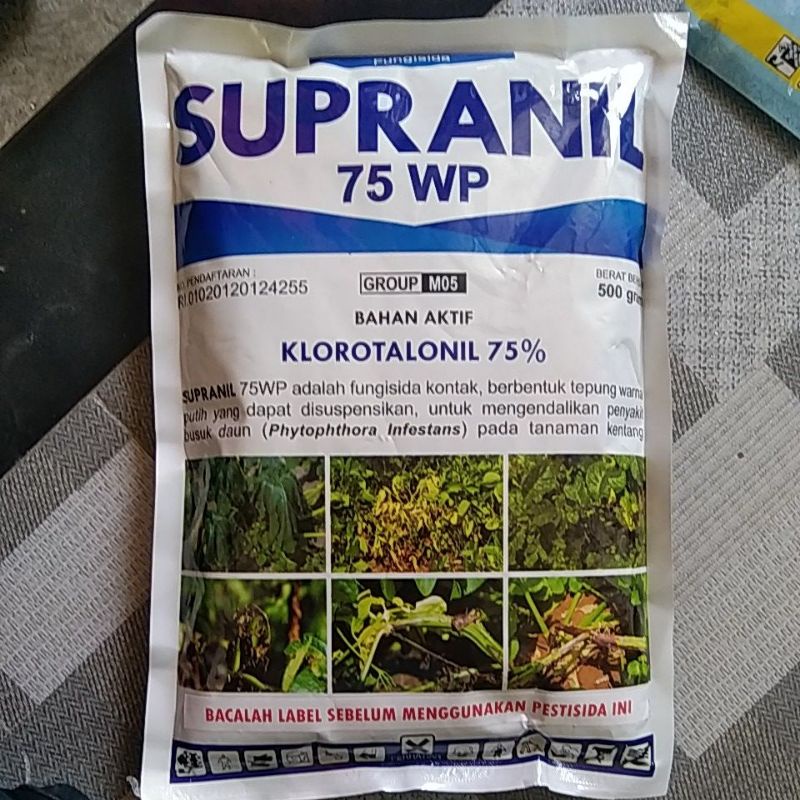 Jual Fungisida Klorotalonil 75 WP Supranil 500gram | Shopee Indonesia