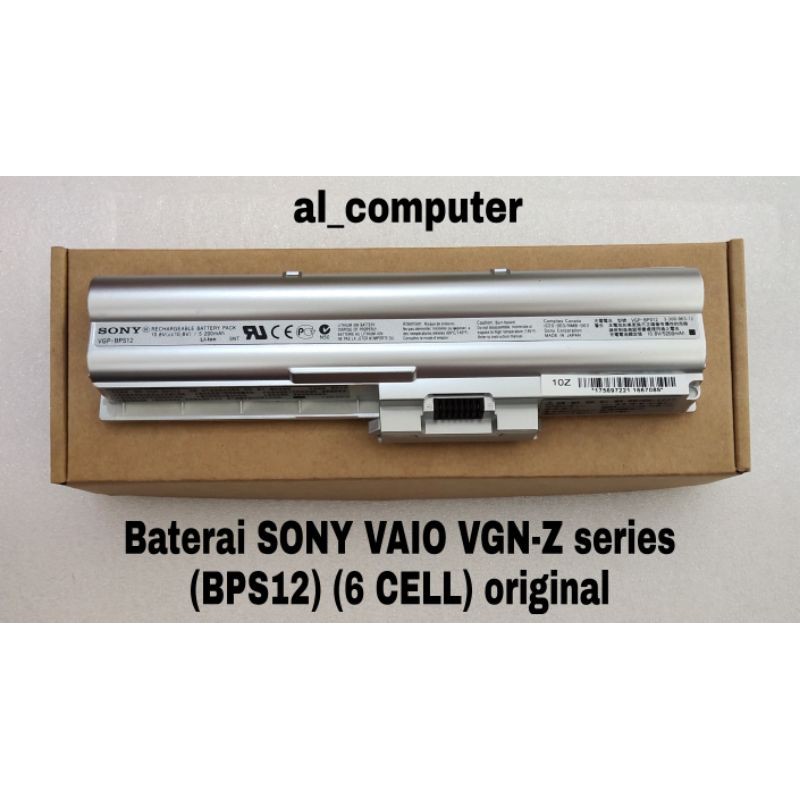 Batterie D'ORIGINE SONY VAIO VGP-BPL12 VGP-BPS12 VGN-Z Z15 Z17 Z19 Z25 Z29N Z35