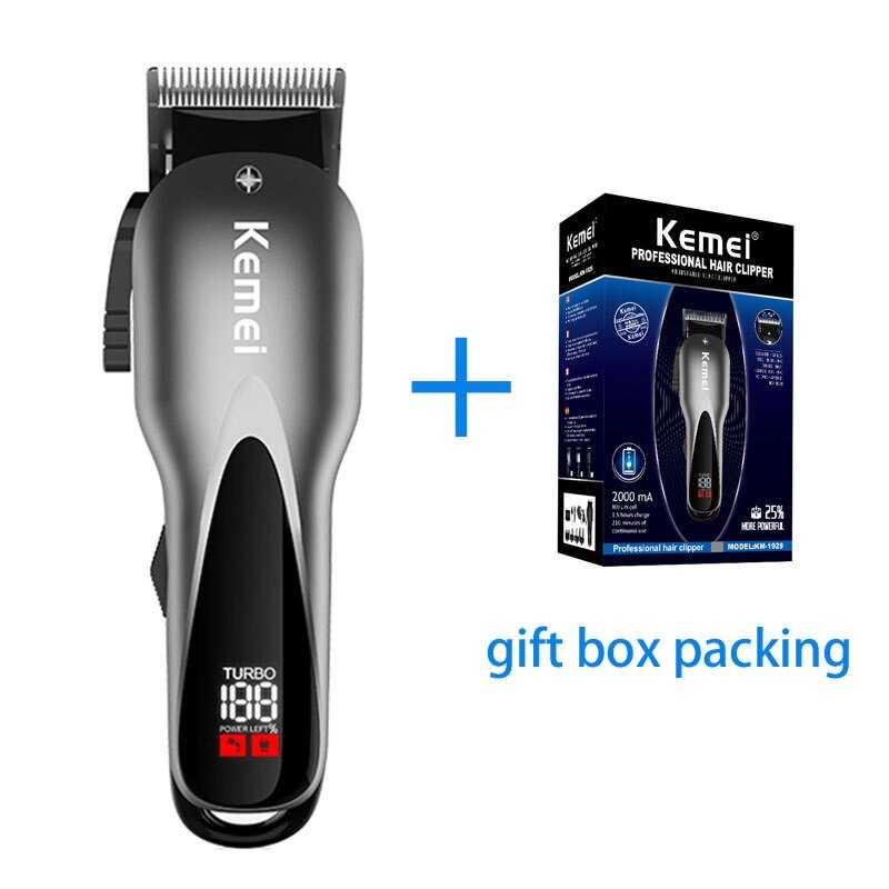 Jual Kemei Alat Cukur Elektrik Hair Trimmer Shaver Recharge Battery KM ...