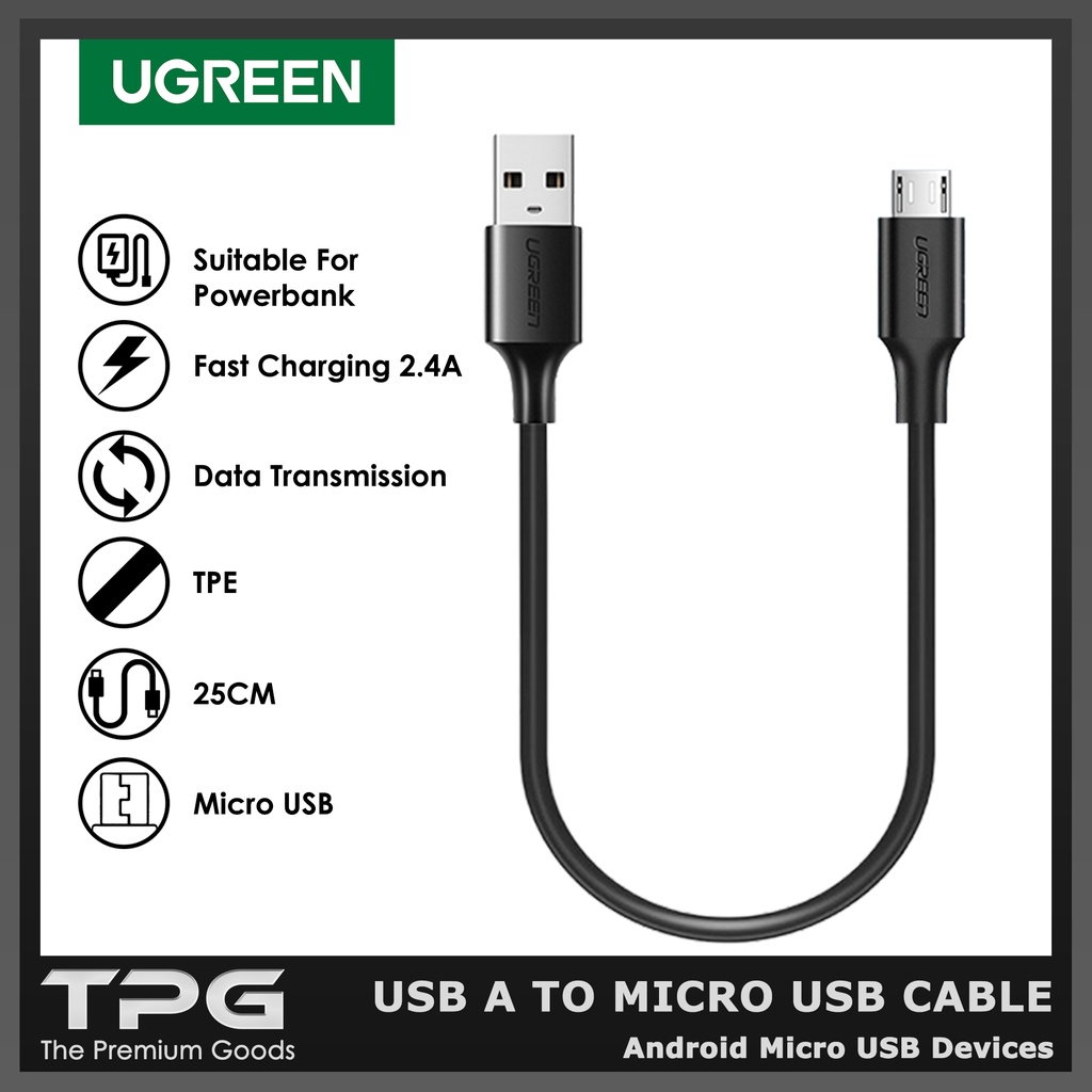 Jual Ugreen Kabel Data Micro Usb Fast Charging Charger Shopee Indonesia