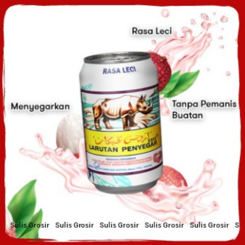 Jual Larutan Penyegar Sinde Cap Badak Rasa Leci 320 Ml Kemasan Kaleng Shopee Indonesia