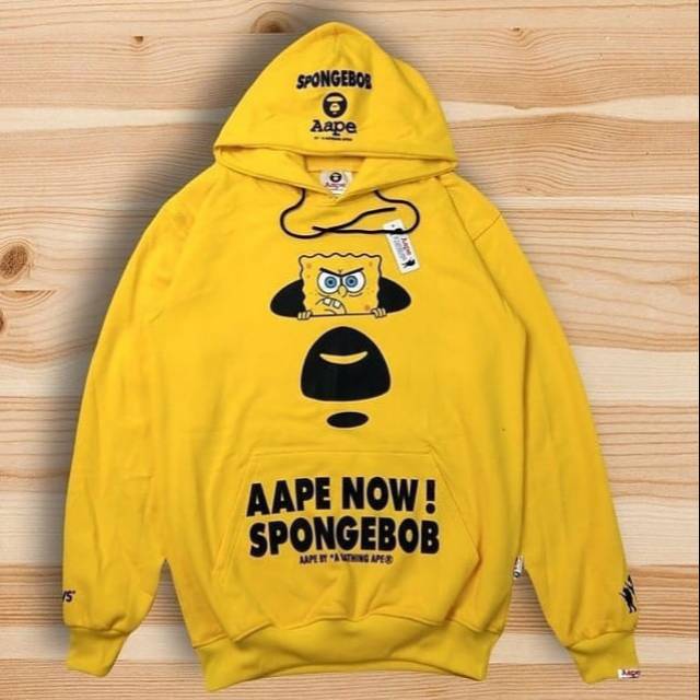 Bape x spongebob sales hoodie