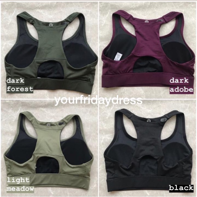 Jual Lululemon Pace Perfect Storage Sports Bra / Lulu Lemon