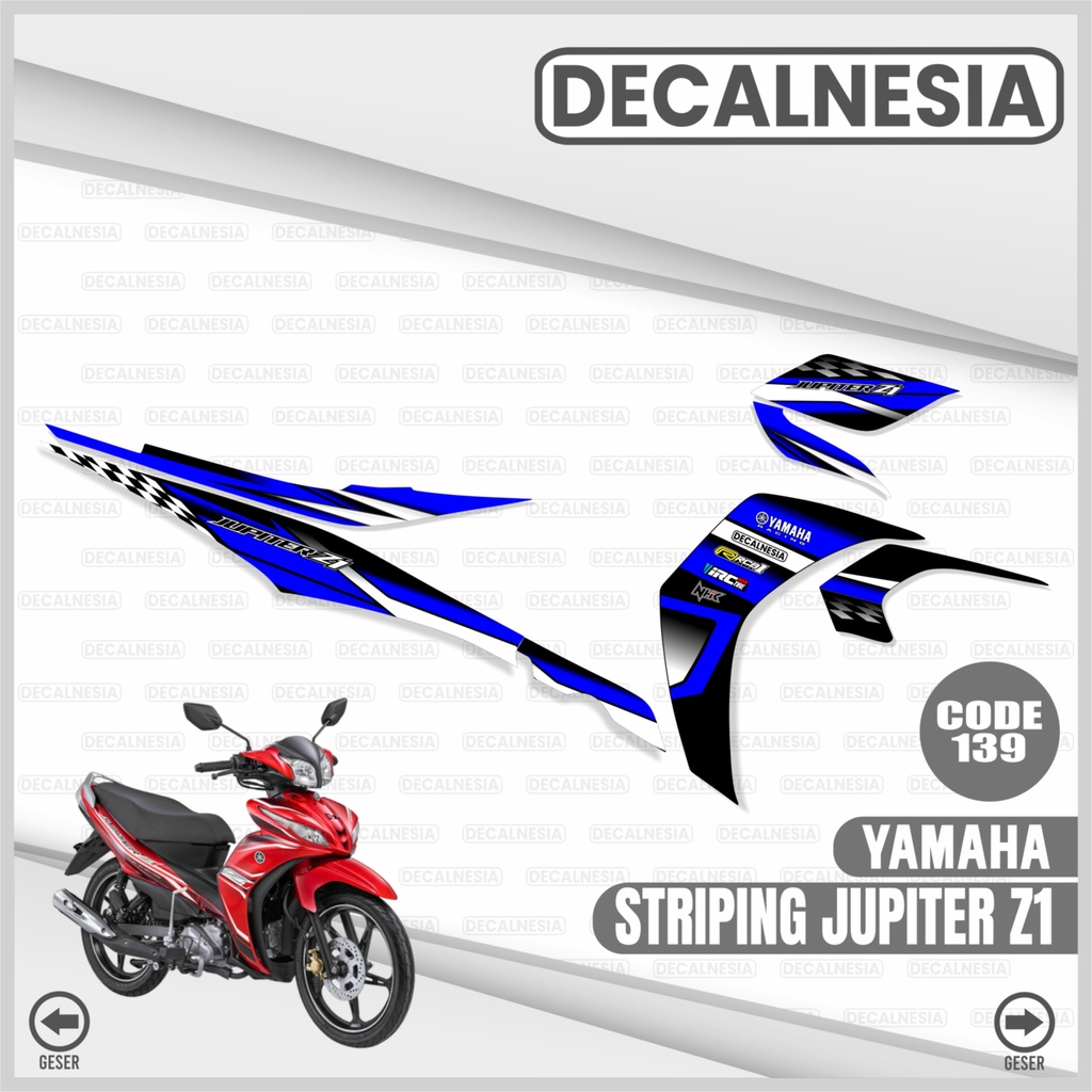 Jual Stiker Striping Jupiter Z1 Semi Full Variasi Sticker Motor Yamaha