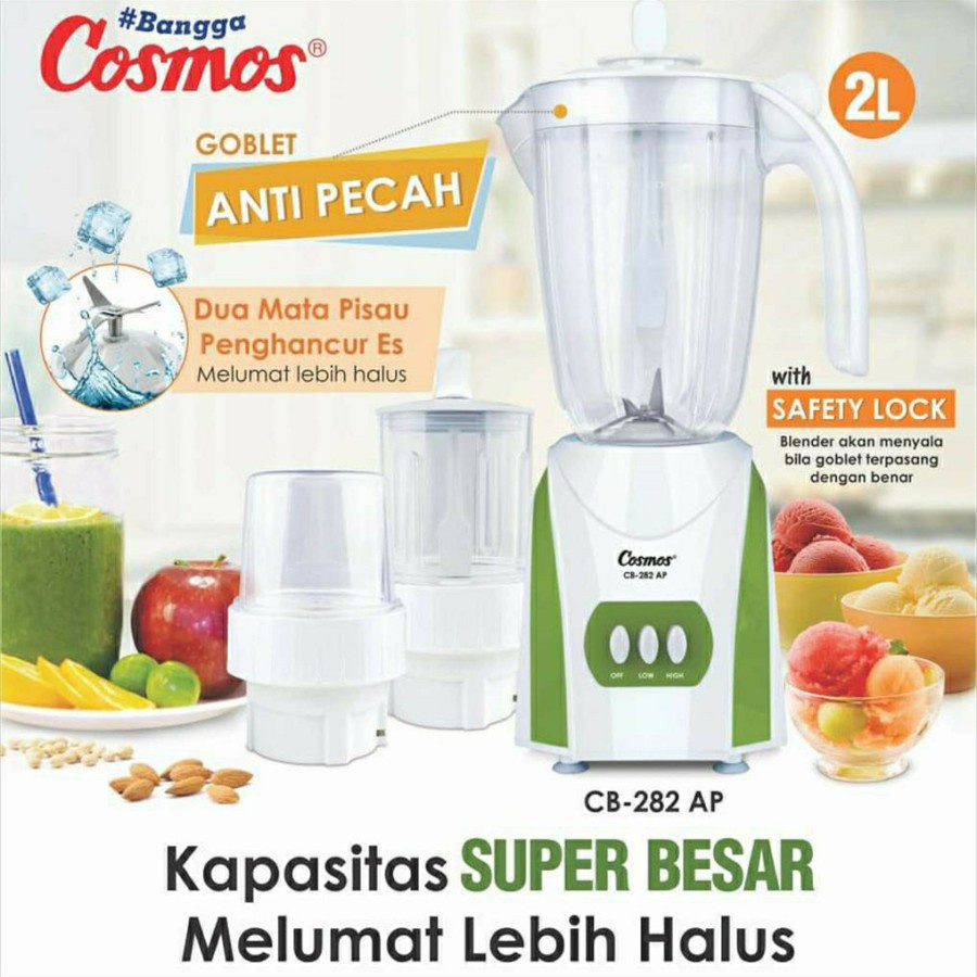 Jual Blender COSMOS CB-282 AP / CB-282AP [ ANTI PECAH ] Goblet / Gelas ...