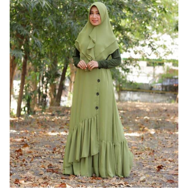 Jual Saudi rampel ( set dres + khimar ) | Shopee Indonesia