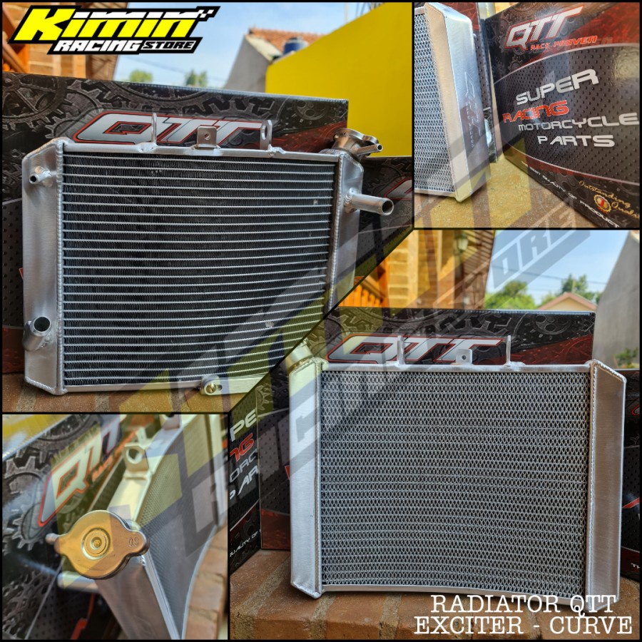 Jual Radiator QTT MX King / Exciter CURVE - Alumunium - QTT Race Proven ...