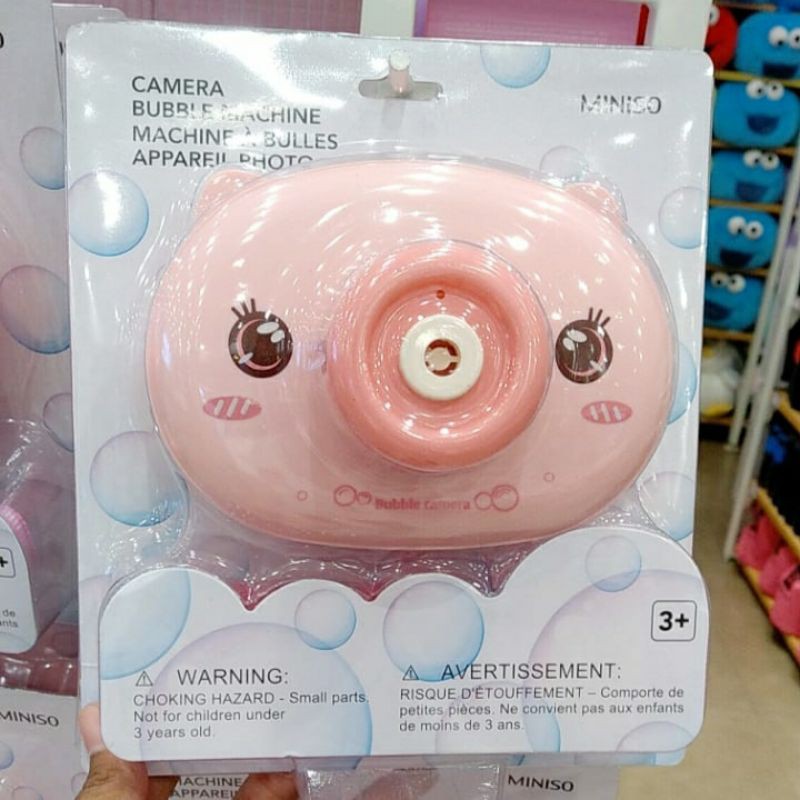 Jual MINISO Camera bubble machine / bubble gun miniso / mainan miniso