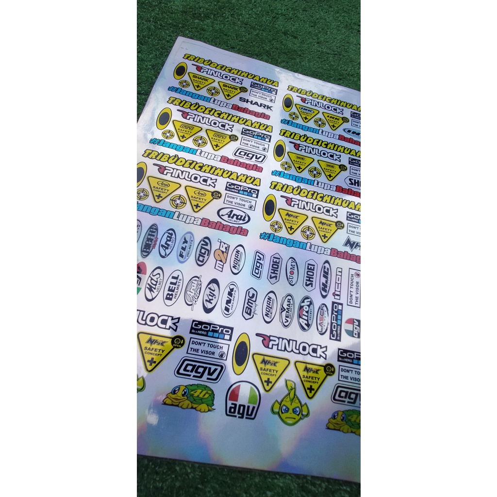 Jual Stiker Pack Sponsor Visor HELM - Sticker Visor Helm 1 set JP ...