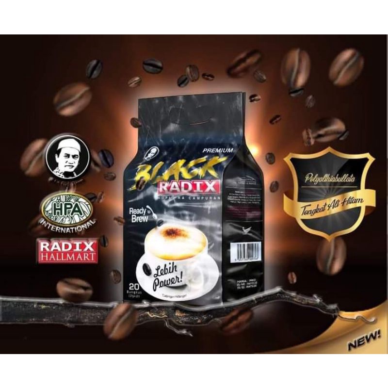 Jual RADIX BLACK PREMIUM PAK HAJI - dari tongkat Ali hitam - radix ...