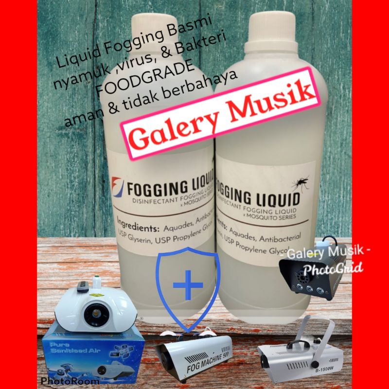 Jual Cairan / Liquid Fogging Disinfektan Anti nyamuk kualitas cairan Food Grade aman buat