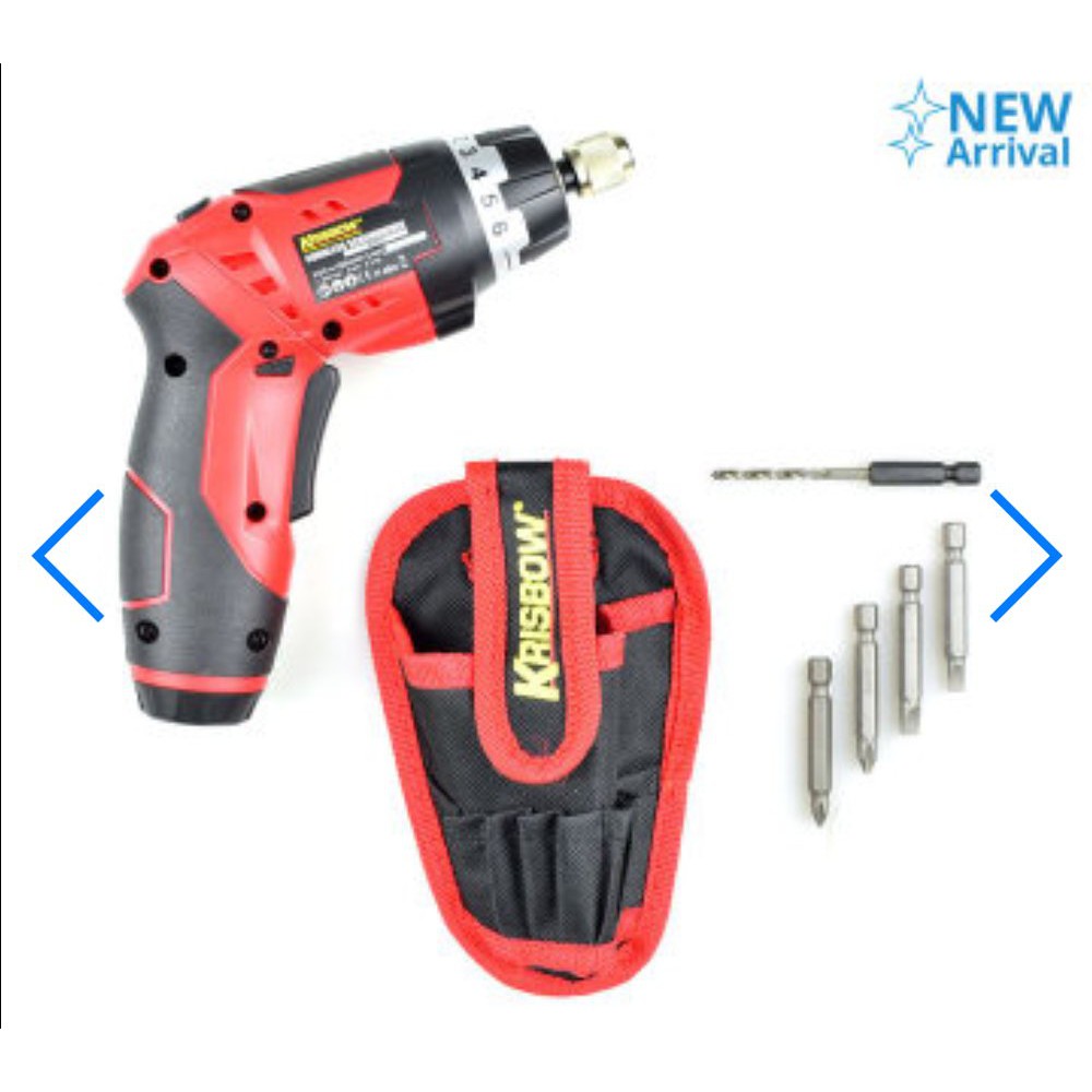 Jual cordless screwdriver bor obeng portable krisbow Limited