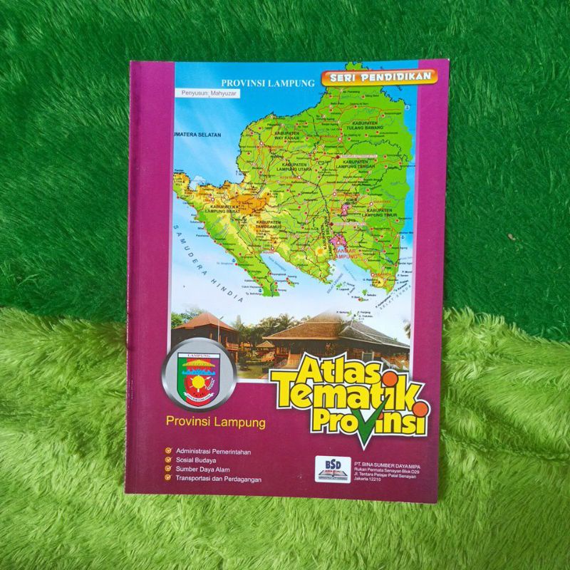 Jual Original Buku Atlas Tematik Provinsi Peta Lampung Shopee Indonesia