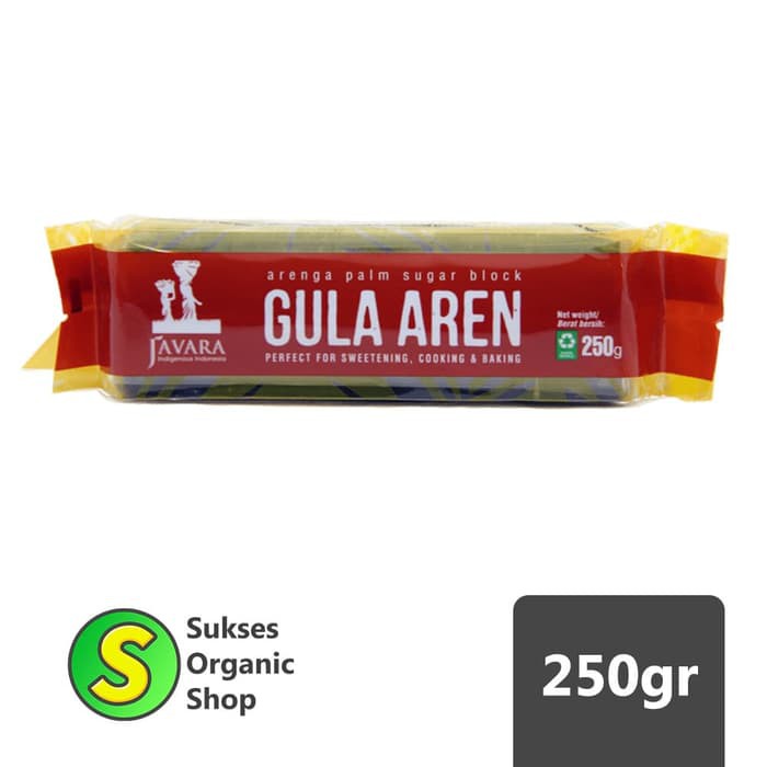 Jual Arenga Palm Sugar Block/Gula aren | Javara | 250gr | Shopee Indonesia