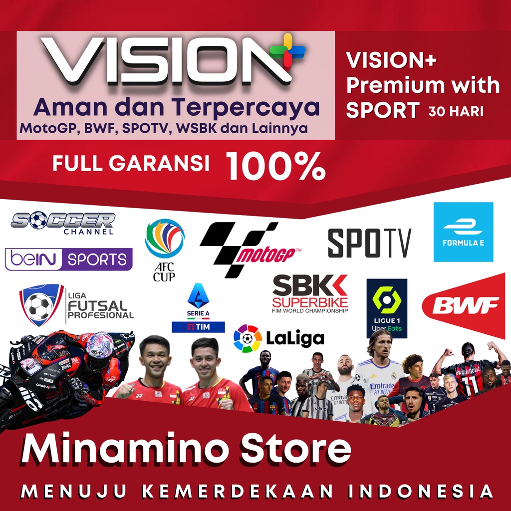 Jual Vision Premium VISION+ with SPORT | Shopee Indonesia