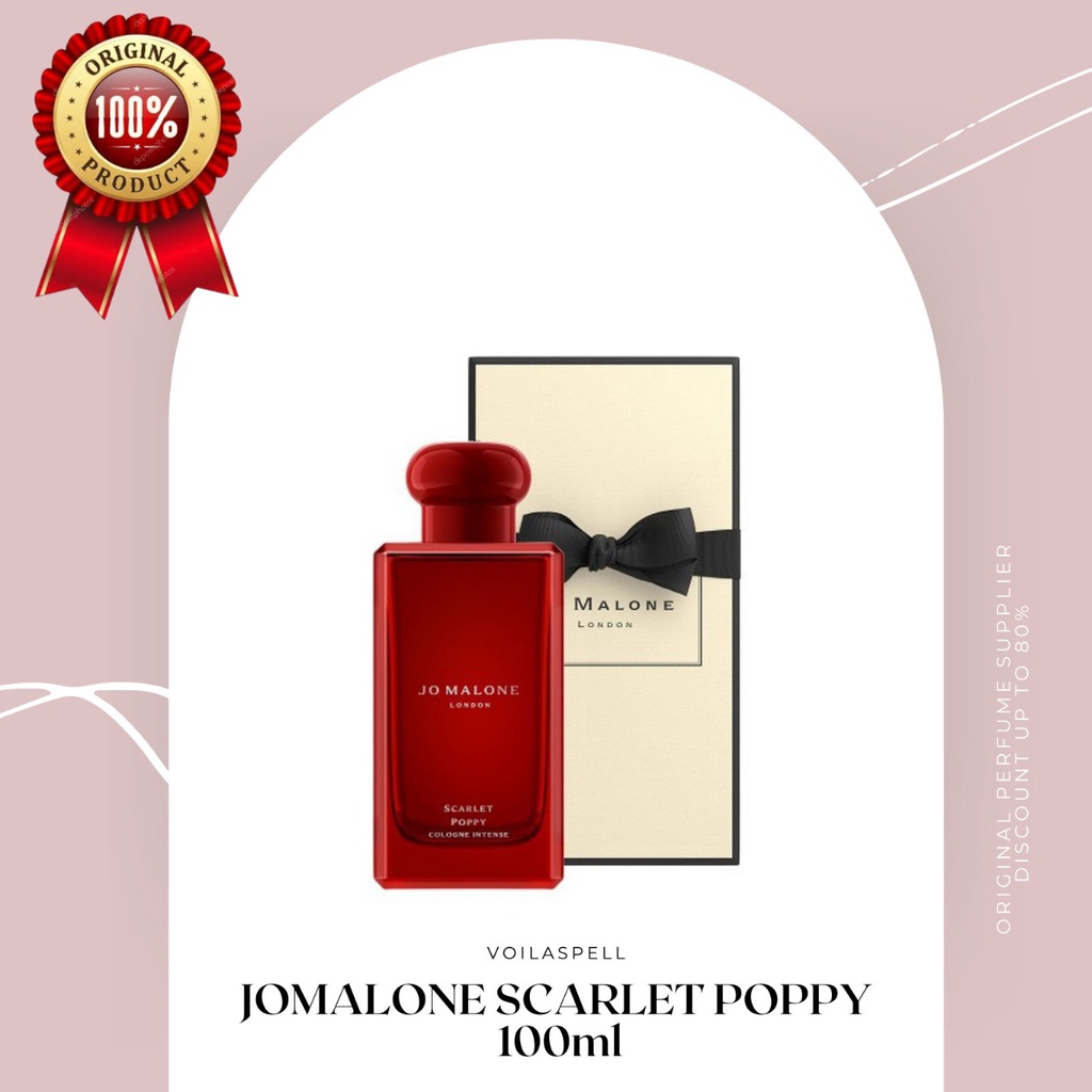 Jual JOML SCARLET POPPY 100ML FOR UNISEX BOX SEGEL ORIGINAL BY ...