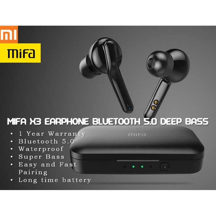 Langsung Order Mifa X3 Earphone Bluetooth 5.0 Deep Bass Original terbaik