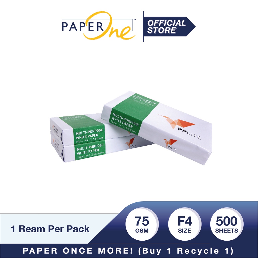 PP Lite Kertas F4 75gr Copier 1 Rim (500 lembar) Kertas HVS F4 Kertas Fotocopy (4)