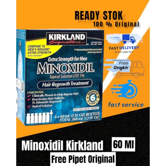 Jual MINOXIDIL KIRKLAND 5% MADE IN ISRAEL (1 pack isi 6 Botol) | Shopee ...