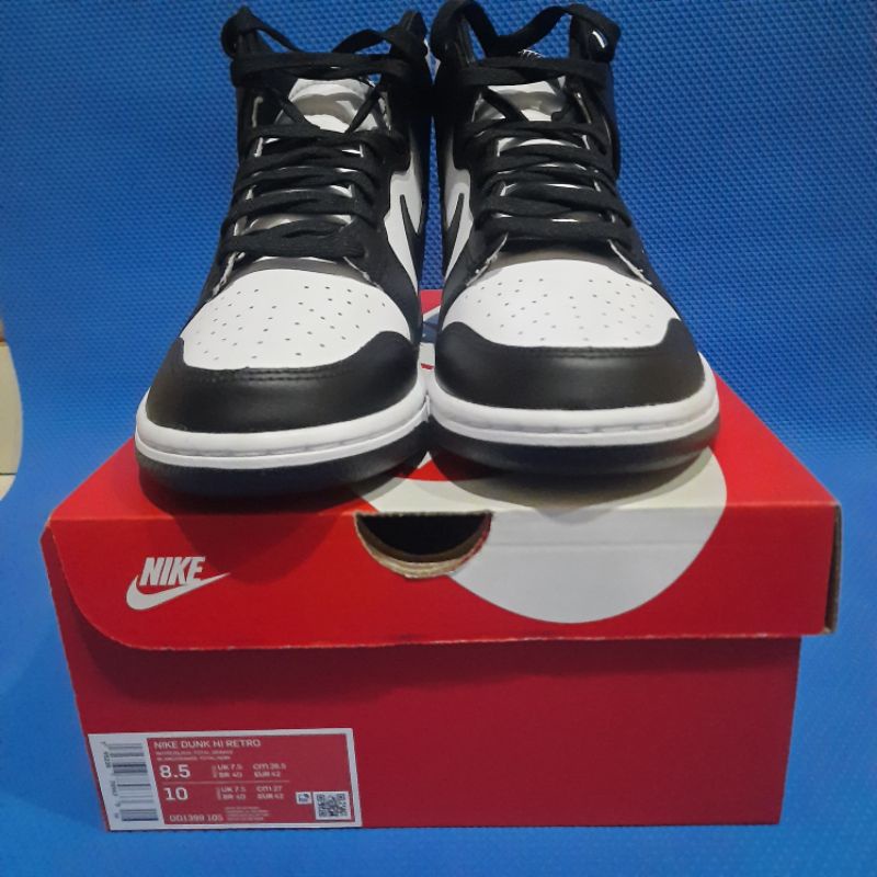 Jual Nike Dunk High Retro Black White Original Murah | Shopee Indonesia