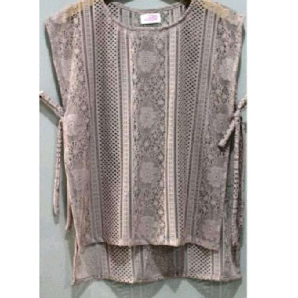 Jual VEST BURKAT TALI PREMIUM/LACE BURKAT ROMPI WANITA/VEST BURKAT 