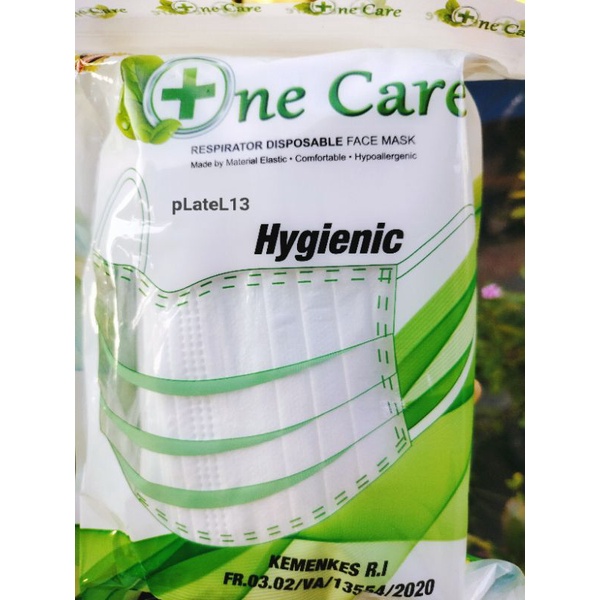 Jual Masker 3ply OneCare Hygienic isi 50pcs Kemasan Sachet | Shopee ...