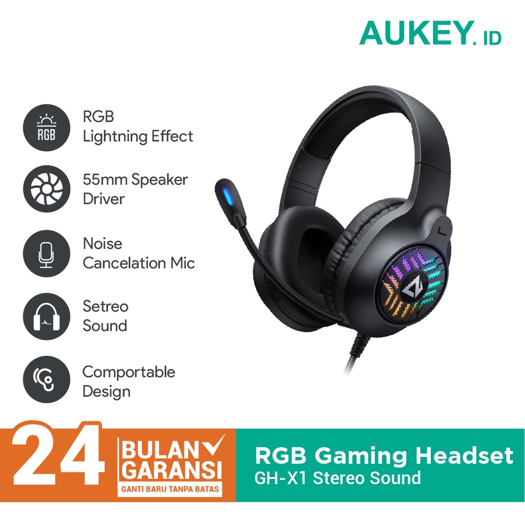 Jual Headset Gaming AUKEY GH-X1 RGB - 500873 | Shopee Indonesia