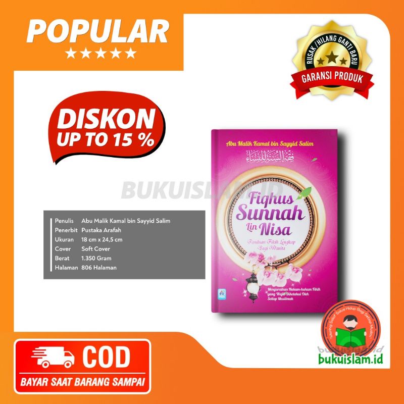 Jual Fiqhus Sunnah Lin Nisa Panduan Fikih Lengkap Bagi Wanita Abu