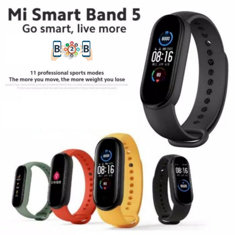 Jual MIBAND 5 - Original SmartBand 5 Smart Bracelet | Shopee Indonesia