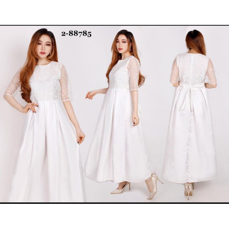 Maxi dress putih best sale