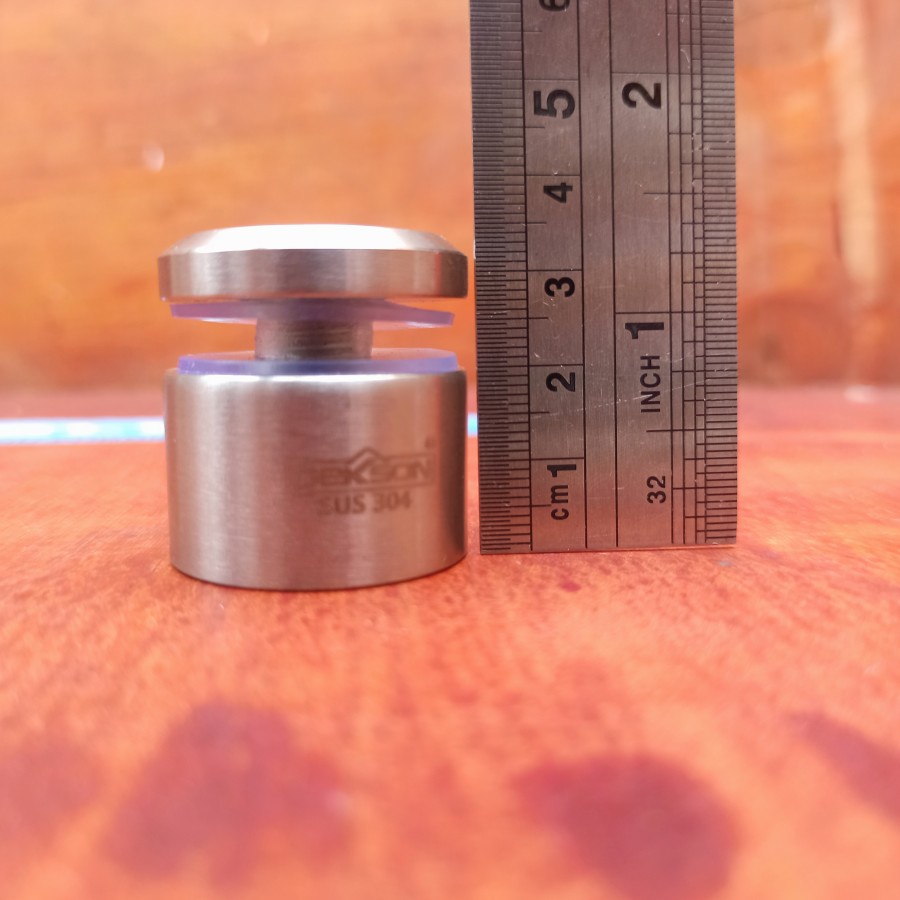 Jual Pin Kaca Railing Solid/Padat Merk Dekkson SUS 304 G03 32x20mm ...