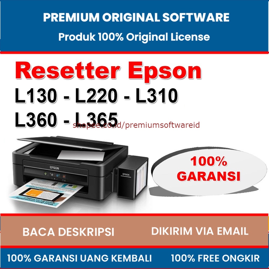 Jual Software Resetter Epson L365--L360-L310-L220-L130 Original Full ...