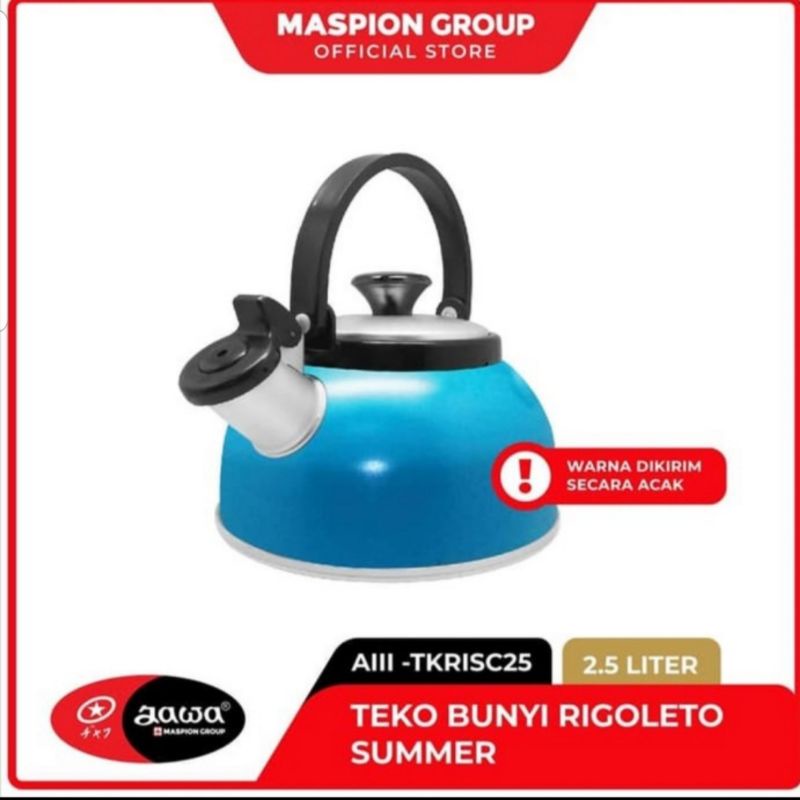 Jual Maspion Teko Air Bunyi Siul Rigoletto Summer 25 Liter Shopee Indonesia 6327