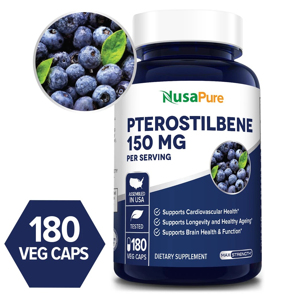 Jual NUSAPURE PTEROSTILBENE 150MG 180 CAPSULES | Shopee Indonesia