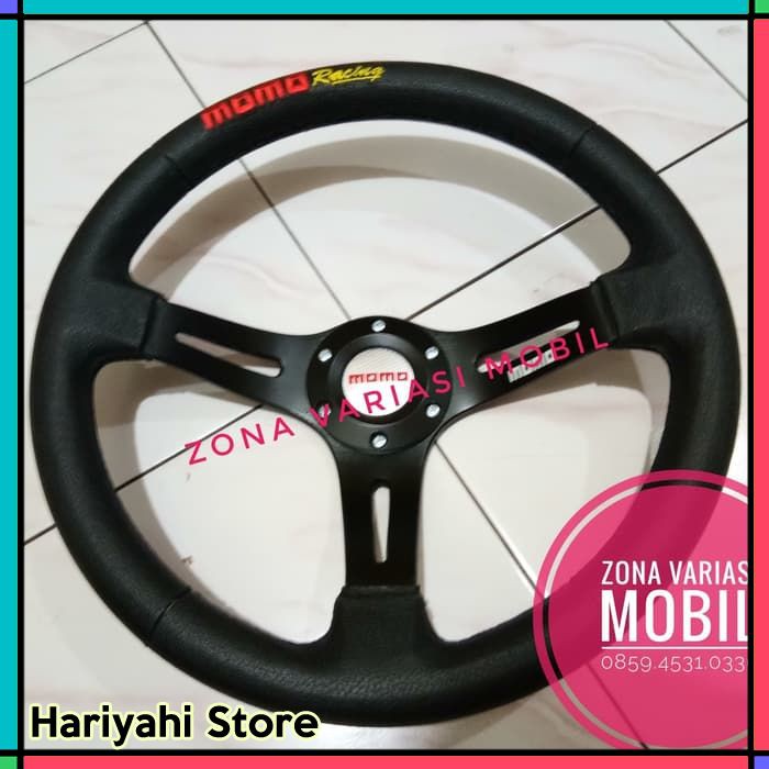 Jual Steer / Stir / Setir Racing Momo 14 Inch Celong HITAM | Shopee ...