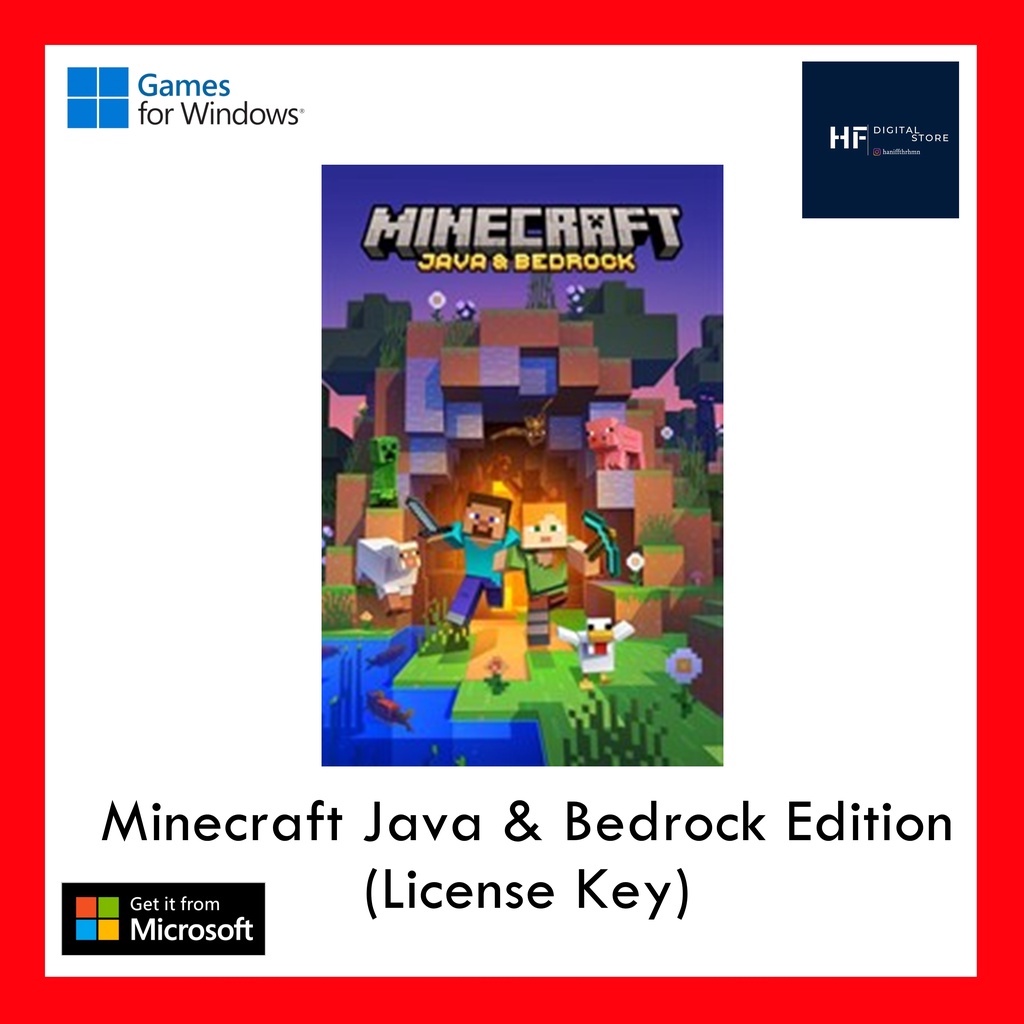 Jual Minecraft Java & Bedrock Edition (License Key) // Mine craft Java ...