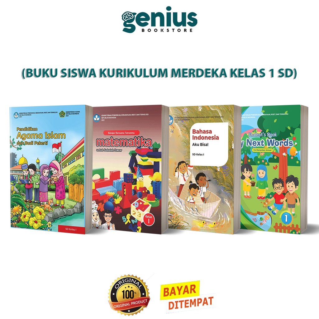 Jual Buku Paket Siswa SD Kurikulum Merdeka Untuk Kelas 1 SD BSE ...