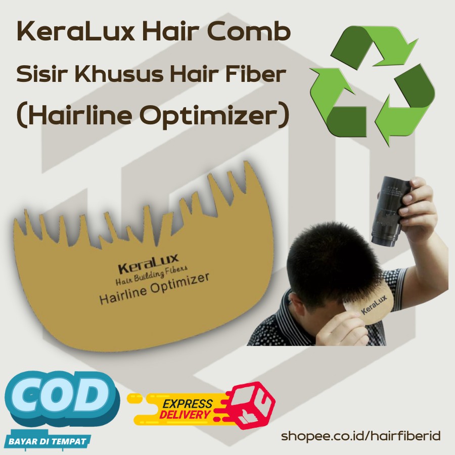 Jual KeraLux Hairline Optimizer Comb Sisir Khusus Hair Fiber Toppik