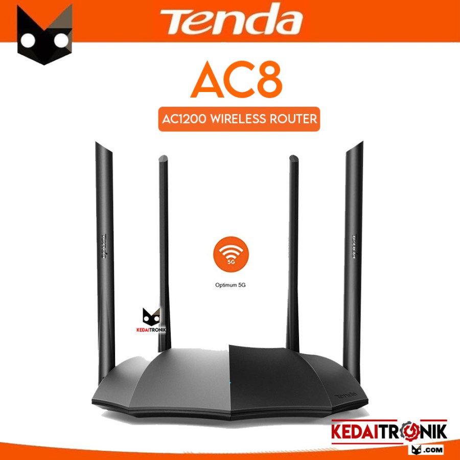 Jual Tenda Ac8 Dualband Router Repeater Ac1200 Gigabit Port Shopee