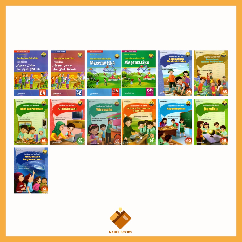 Jual BUKU PBT SD KELAS 6 TEMATIK YUDHISTIRA | Shopee Indonesia