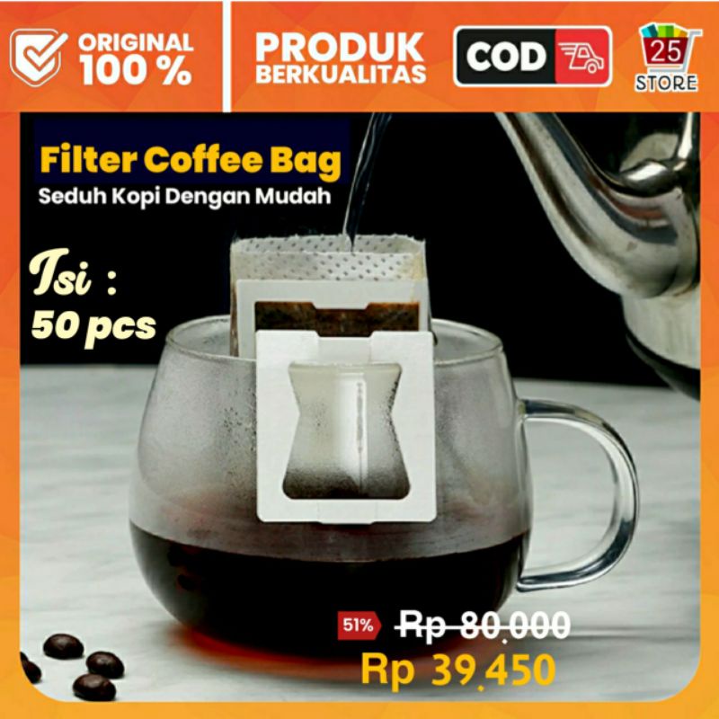 Jual Kertas Saring Kopi Drip Bag Coffee Drip Alat Filter Penyaring