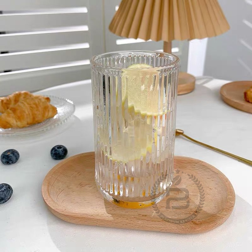 Jual Ripple Highball Glass Tinggi Gelas Kaca 350ml Mojito Cocktail Susu