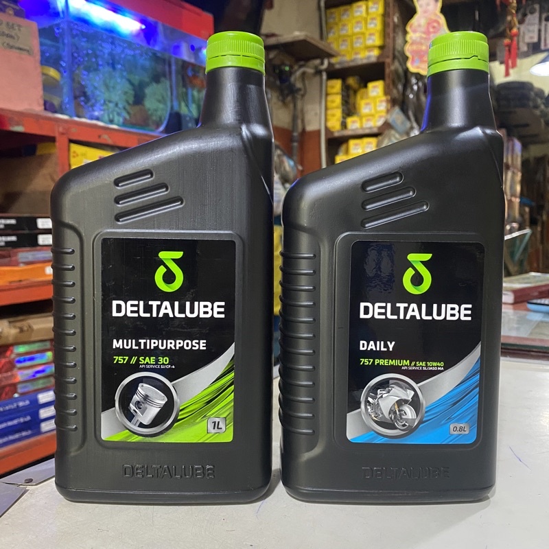 Jual DELTALUBE MULTIPURPOSE 4T 1L & DELTALUBE DAILY 0,8L 757 SAE 30 API