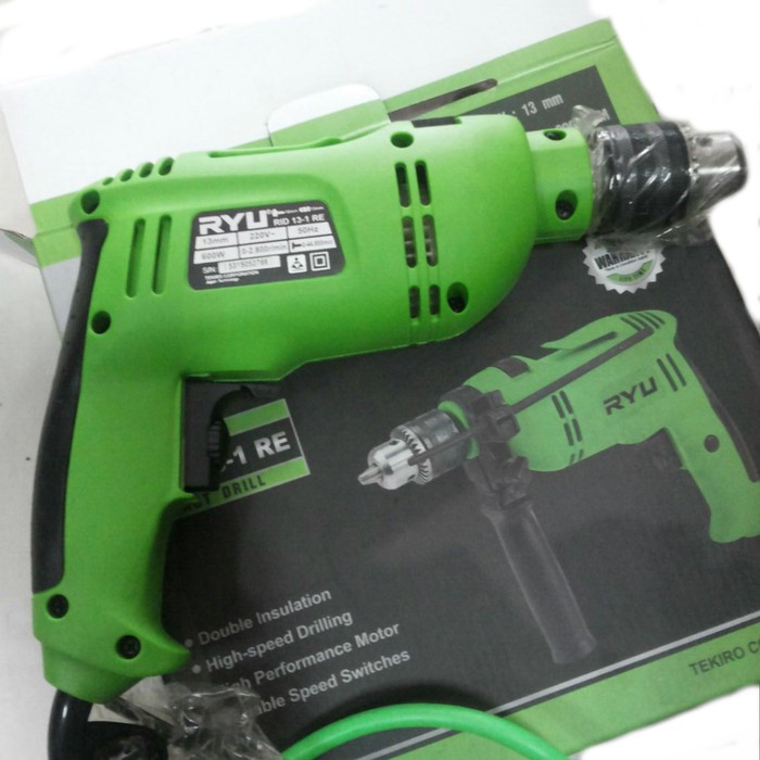 Jual RYU-TEKIRO RID13-1 Mesin Bor impact 13mm - Bor beton - Drill ...