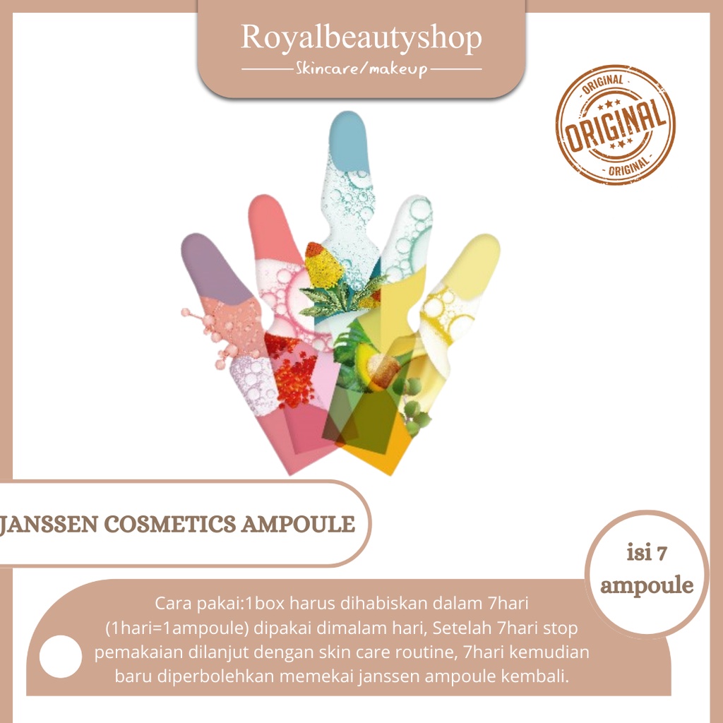 Jual Janssen Ampoules 2 ml isi 7 pcs - Janssen Cosmetics | Shopee Indonesia
