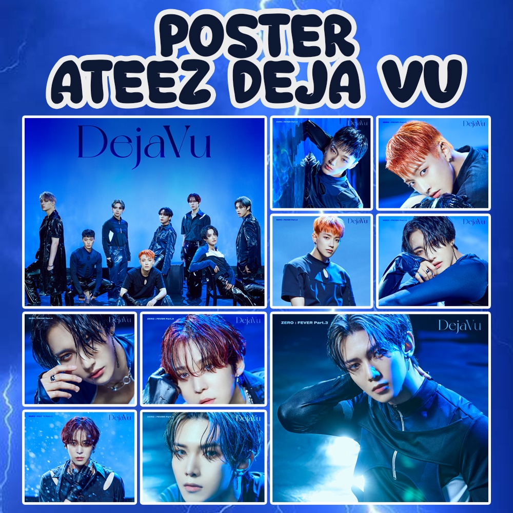 Jual Poster ATEEZ DEJA VU - Poster Kpop A4 A5 A6 Murah (Part B ...