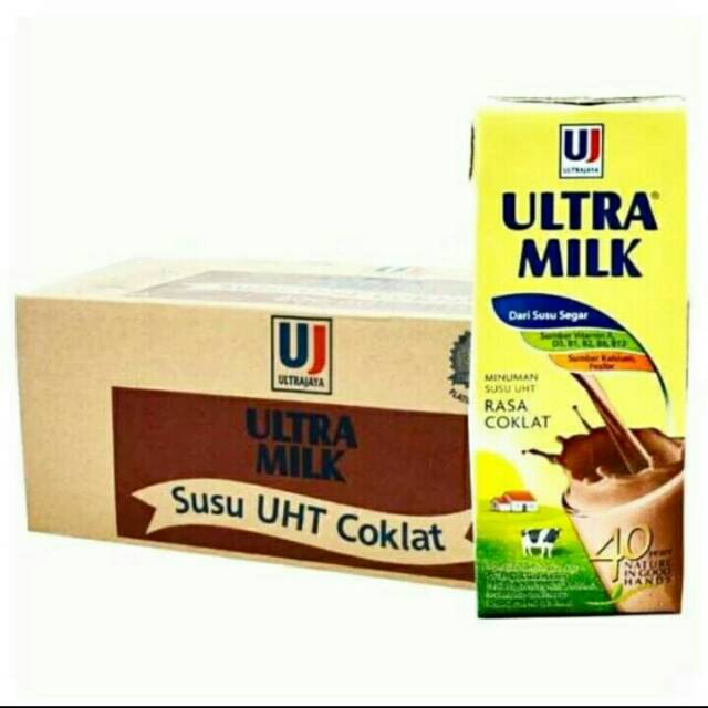 Jual Susu ultra rasa coklat ukuran 250ml isi 24 pcs | Shopee Indonesia